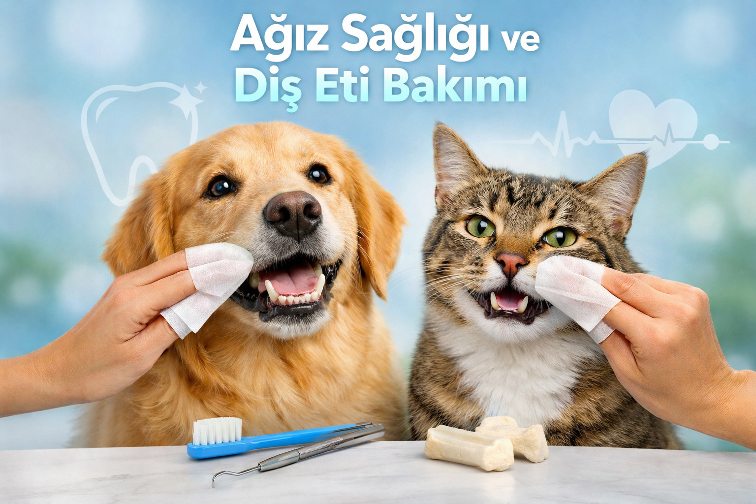 Kedi ve Köpeklerde Ağız Hijyeni ve Diş Eti Bakımı Neden Önemlidir?
